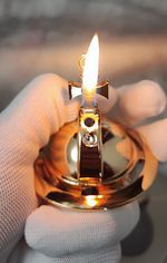 Nana Anime Lighter Necklace Shinichi  Pendant Lighgter Reusable (Gold )