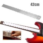 Guitar Neck Notched Straight Edge Luthier Tool UK Fret Leveling Repairing Ruler