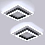 2x Modern LED Ceiling Light Cool White Wall Lamp 30W Acryl Bedroom Kitchen