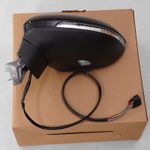 Gloss Black Left Wing Mirror Electric Heated Power Fold For VW Passat B8 14-2023