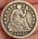 1842-O Seated Liberty Half Dime VG Details