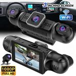 WiFi Dash Cam 4 Channel 360° Front Rear Inside DashCam, FHD 1080P Car Camera NEW