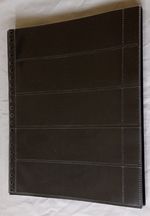 30 x CLEAR PLASTIC 22-RING STAMP BOOKLET STORAGE PAGES 5-POCKET & CARD DIVIDERS