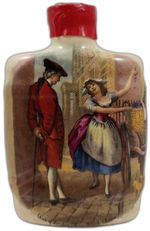 Empty Orlando Cherry Brandy miniature ceramic pottery bottle - Criers of London