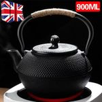 Cast Iron Teapot & Warmer Kettle Tea Pot Tetsubin Premium 900ml/6cup V