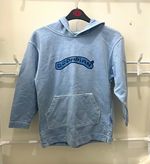 flyingdog co Unisex Kids Blue Pullover Hoodie S Fleece Logo Dog Pockets