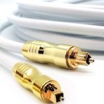 TOSLINK Optical Cable Digital Audio Platinum SPDIF Surround Sound Lead 0.5 - 10m