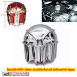 Plastic Cowbell Skull Horns Cover For Harley 1992-2013 Touring Softail Adhesive