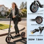Foldable Electric Scooter 25KM/H 7.8AH Smart Helmet USB-C Commuter Scooter UK