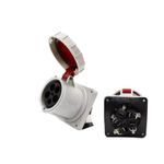 125A 5-pin Waterproof Industrial TYP5224 Concealed Socket