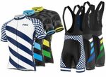 FDX Mens "Limited Edition" Cycling Bib Gel Padded shorts + Cycling Jersey Combo 