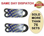 FOR MITSUBISHI L200 PICK UP K74 2.5TD 4D56 ENGINE ALTERNATOR/FAN BELTS X2  96-07