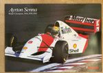 Huge Original Unfolded Formula One Poster Ayrton Senna World Champion 1991 rare
