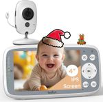 BOIFUN Baby Monitor with Camera and Night Vision, No WiFi, 720P 4'' True-Colour