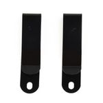 Premium Belt Clip Hook Iron Black Sheath Manganese Steel Buckle (2pcs)