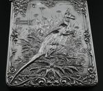 STUNNING ANTIQUE EDWARDIAN STERLING SILVER KANGAROO CARD CASE Crisford & Norris