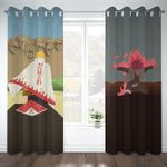 Naruto Manga Bedroom Living Room Door Window Decor Eyelet Ring Customizable