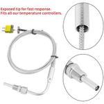 K-type EGT EXHAUST GAS Thermocouple Temperature Sensor Probe 1/8" NPT