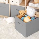 2/4Pcs Collapsible Fabric Storage Cubes Foldable Home Clothes Organizer Boxes UK