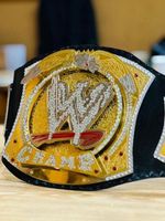 World Heavyweight Wrestling Spinner Championship Belt Replica Adult Size 4MM