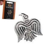 Odin's Raven Pewter Pin Badge Viking Hugin Munin Brooch Lapel Tie Pin Jewellery