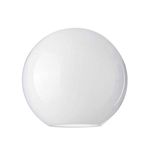 White Glass Pendant Globe Lampshades 20cm dia. with 3.1cm dia. fitting hole