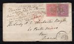 GB QV 1857 4d x 2 SG62 & SG66 on Superb Cover to France WS44623