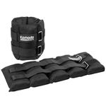 Pair Of Adjustable Ankle Weights * 2x 5kg Home Gym Lifting Jogging Run Exercise