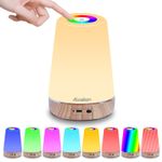 Æxalon Smart LED Night Light, Touch Control Bedside Table Lamp for Kids, Teens