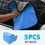 5PCS Super Absorbent Car Care Cleaning Drying Towel Wash Microfiber Towel Cloth