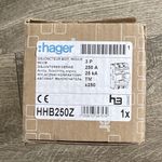 Hager x250 HHB250Z MCCB 3P 250A Type TM Thermal Magnetic Trip AC Grey