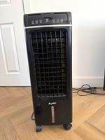 IcyAir Portable Evaporative Tower Cooler Black Water Timer Oscillation Remote
