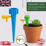 12X Automatic Plant Self Watering Spikes Garden home Flower Drip Waterer Tool UK