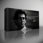 AYRTON SENNA F1 Quote - PREMIUM Giclee CANVAS Art Picture Print Choose your size