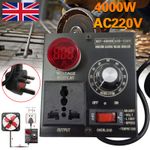 UK AC 220V 4000W Variable Voltage Regulator Speed Motor Fan Control Controller U
