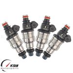 Set 550cc Fuel Injectors Fit Honda OBD1 OBD2 B16 B18 B20 D15 D16 D18 F22 H22