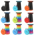 Folding Stool Telescoping Seat Camping Retractable Adjustable Outdoor Portable