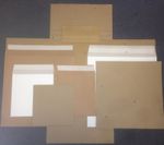 STRONGEST ALL BOARD VINYL LP RECORD MAILERS +  - STIFFENERS 7"+ 12" + CRUCIFORM