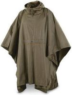 German OD Green Poncho Used Camping Shelter Bushcraft