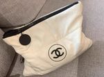 CHANEL BEAUTY MAKE UP COSMETIC BAG PUFFY PUFFER POUCH LARGE