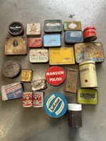 Job Lot Of Vintage Tins, Tobacco / Cigarette Etc