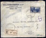 LEBANON TO FRANCE 1940 REGISTERED BEIRUT TO LYON DURING GERMAN OCCUPATION W/NA2