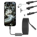 Waterproof Endoscope Snake Cam Inspection Camera for iOS iPhone/Android Car/Tube