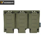 IDOGEAR Tactical Triple Mag Pouch Open-Top MOLLE Magazine Pouch for 5.56MM Gear