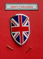 GB UNION JACK WALKING / HIKING STICK BADGE / MOUNT  LOT M NEW IN PACKET