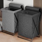 Laundry Basket Dirty Washing Wash For Clothes Bin Foldable Storage Bag With Lid