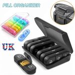 7 Day Pill Box Weekly Dispenser Container Tablet Daily Case Medicine Organizer.