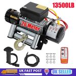12V 13500lb Heavy Duty Electric Winch for ATV/UTV w Steel Cable & Remote Control