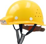 Hard Hats Safety Helmet LED Light Ventilated 53-62cm Yellow White Blue MUSTBAU