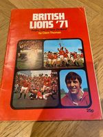 BRITISH LIONS 1971 WITH CLEM THOMAS POST TOUR OF NEW ZEALAND 1971 RUGBY BOOK
